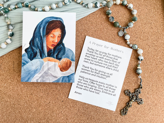 Madonna & Child, A Prayer for Mothers | Prayer Card