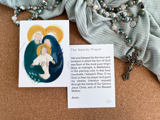 Abstract Nativity | Prayer Card