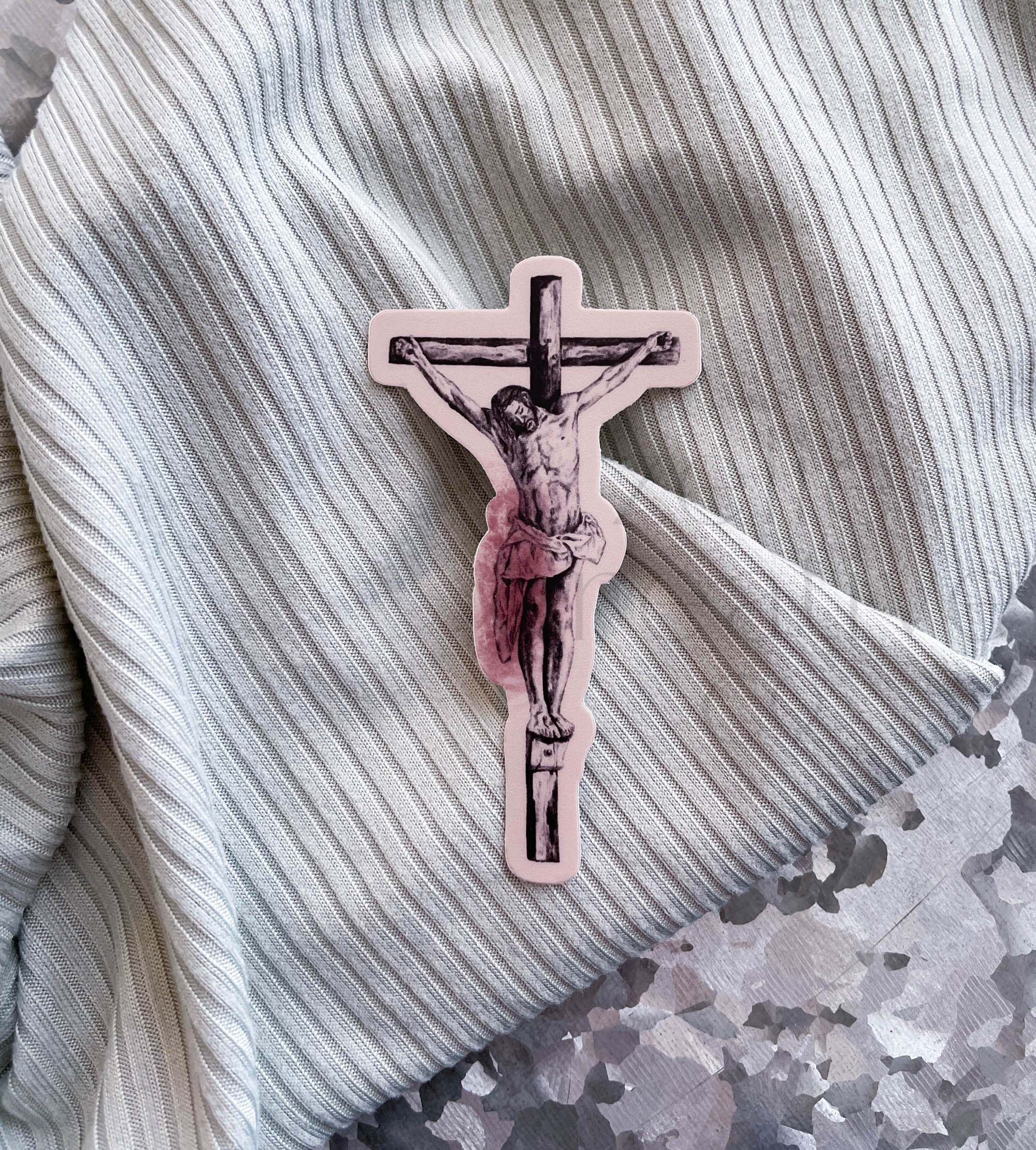Protestant Cross Sticker Crucifix | Sticker – Zeliecreativeco
