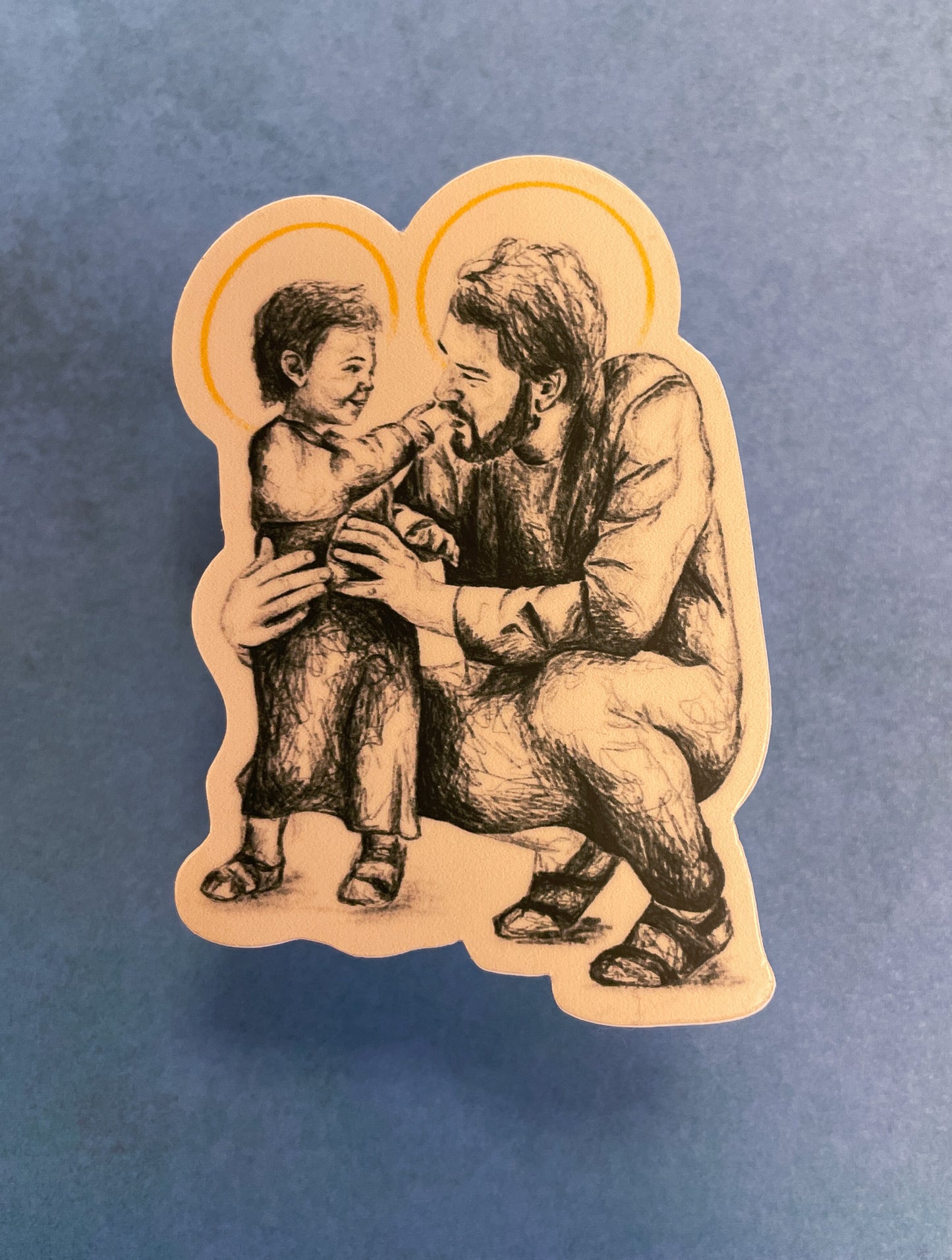 Saint Joseph & The Child Jesus  |  Sticker