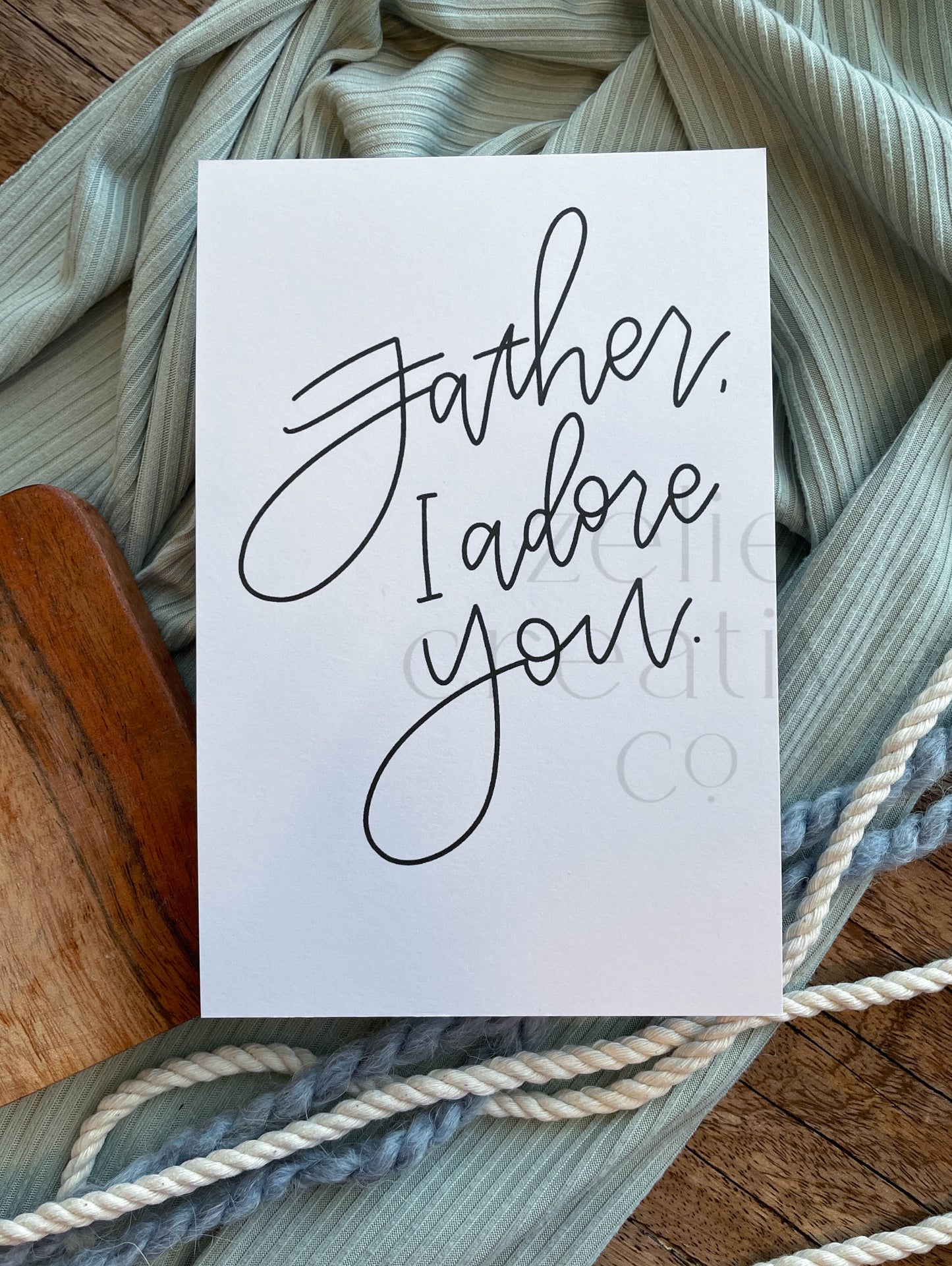 Father, I adore You  |  Print