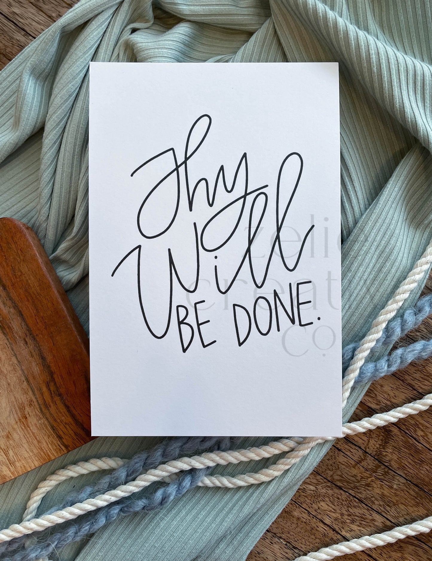 Thy Will Be Done  |  Print