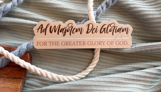Ad Majorem Dei Gloriam, For the Greater Glory of God, AMDG  |  Sticker